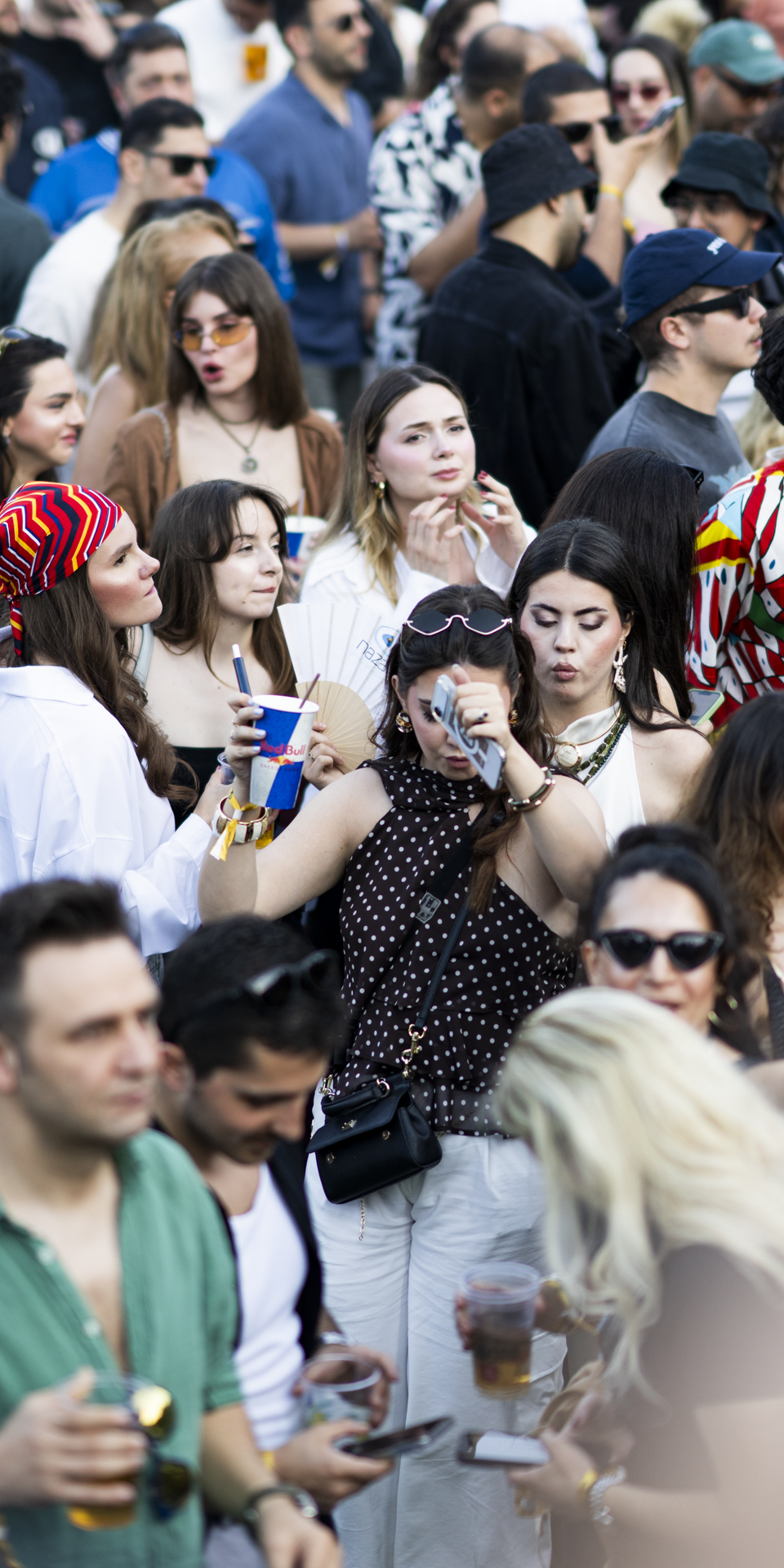 Zamna festival crowd close-up